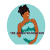 A teal logo for The Ariah Foundation.
